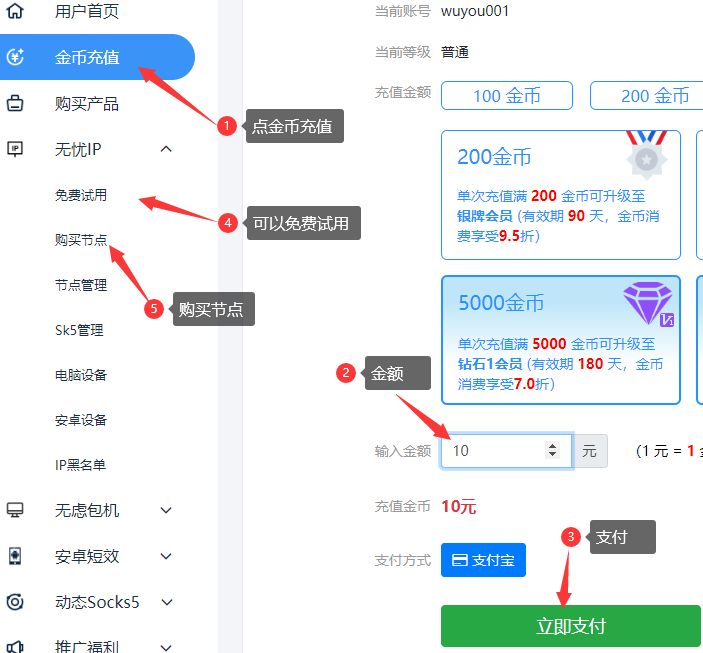 使用教程第一步2-无忧IP